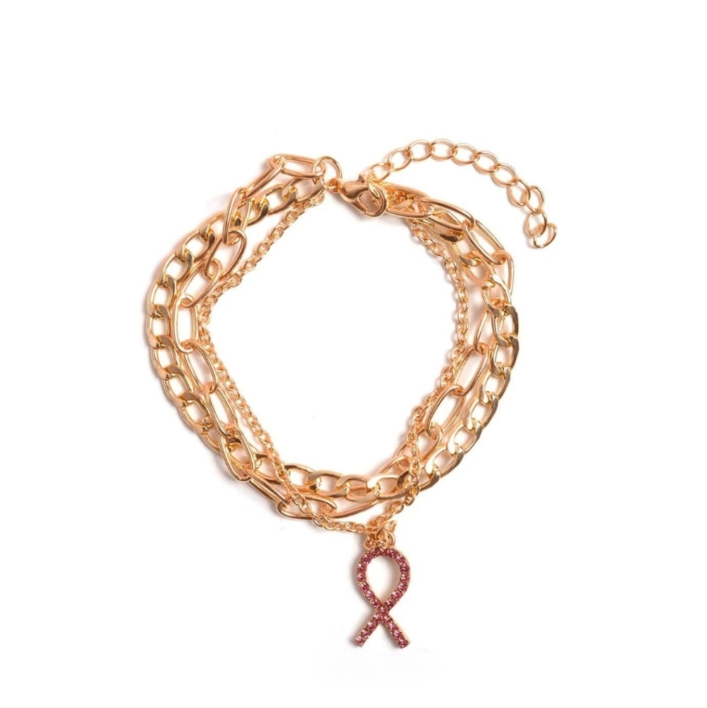 🔮4/$8 Breast Cancer Bracelet